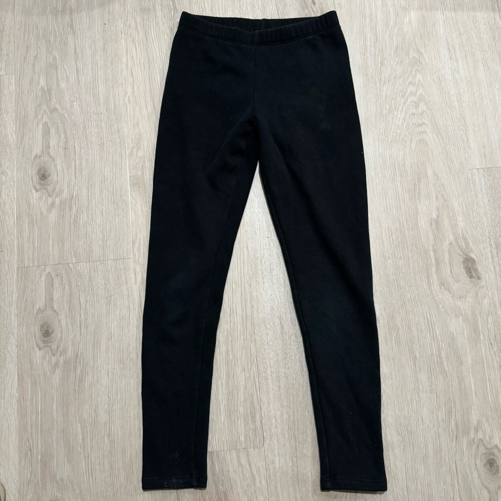 Kids Cat & Jack Girls Black Thermal Fleece Jogger Sweatpants M 7/8